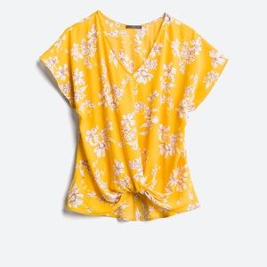 West Kei Yellow Floral Blouse, Sz M